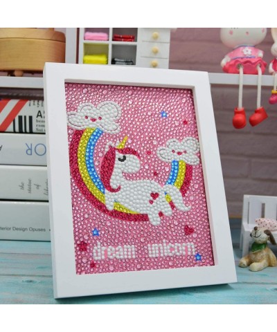 Easy DIY 5d Diamond Painting Kits with Wooden Frame for Beginners Kids and Adults - Dream Unicorn (Frame Size: 9.1 x 7.1 inch...