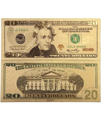 7 pcs Gold Foil Dollar Bills 100/50/20/10/5/2/1 Gold Dollar Bills USD Money Banknotes $16.56 Money & Banking Play Toys