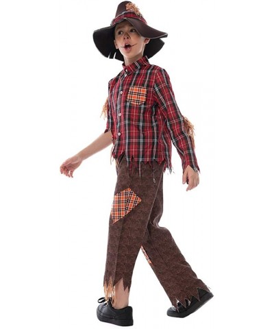 Boy's Scarecrow Costume Kids Halloween Cute Cosplay Costume $62.27 Kids' Costumes