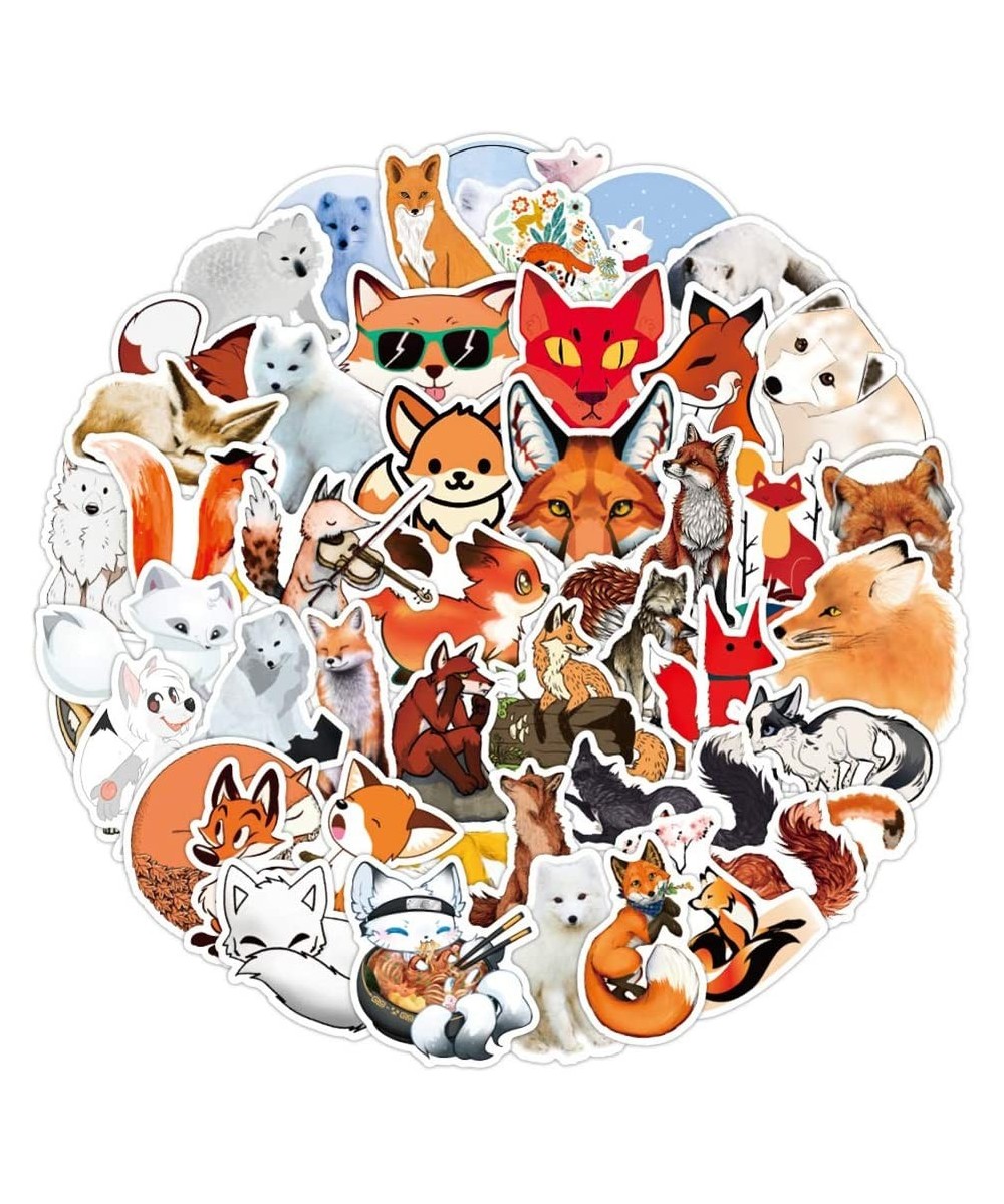 Fox Stickers 50pcs Waterproof Vinyl Animal Stickers Bulk for Water Bottles Laptop Bikes ATV Car Helmet Trucks Phone Case Kids...