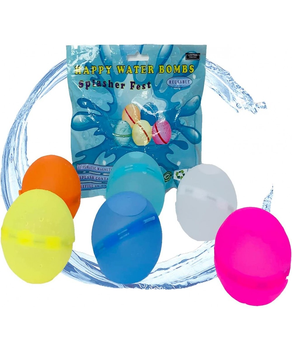 6pcs Reusable water balloons Waterballoon fun quick fill Magnetic water balloons Quick Fill Self Sealing Reusable balloon Ref...