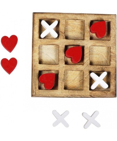 Tic Tac Toe Game Set for Kids and Family 3D Board Games Classic Wooden Board Game Home Decor for Living Room Decor Tea Table ...