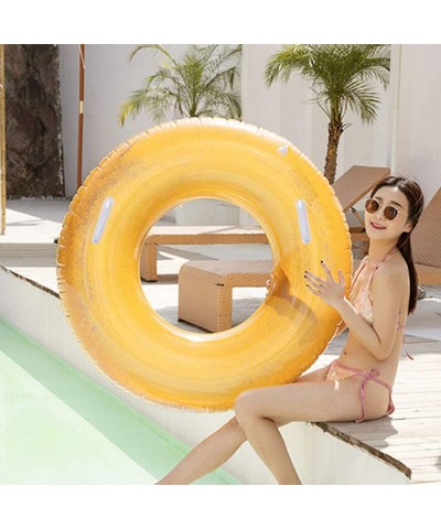 Inflatable Swim Rings - Glitter Sequins Round Shaped Summer Swimming Pool Outdoor Pool Ring Float Tube Water Fun Floating Toy...