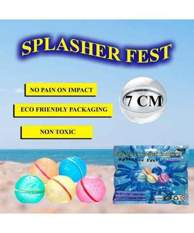 6pcs Reusable water balloons Waterballoon fun quick fill Magnetic water balloons Quick Fill Self Sealing Reusable balloon Ref...