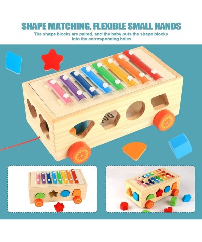 Wooden Hammering Pounding Toys Xylophone Shape Sorter for 3+ Years Old Toddlers Music Enlightenment & Stacking Toys Education...