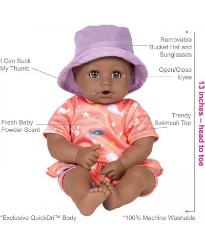 Beach Baby Doll Piper 13 inch Beach Toy with Sun Activated Freckles & Rosy Cheeks $63.46 Dolls