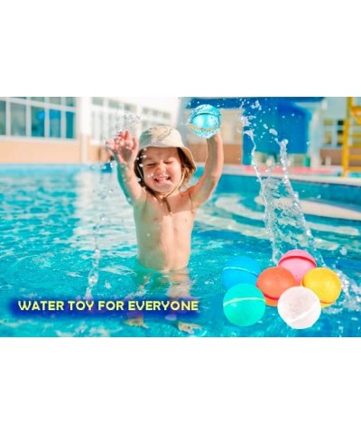 6pcs Reusable water balloons Waterballoon fun quick fill Magnetic water balloons Quick Fill Self Sealing Reusable balloon Ref...