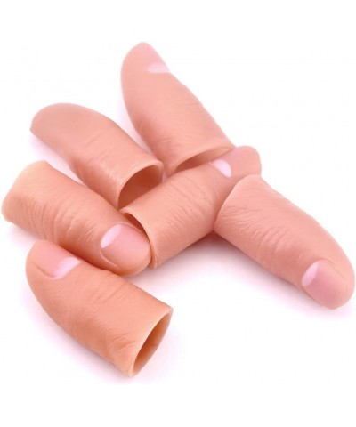 6 Pcs Thumbs Tip Magic Tricks Soft/Hard Fake Finger Thumb Tip for Vanishing Exchanging Appearing Magic Accessories Close up S...