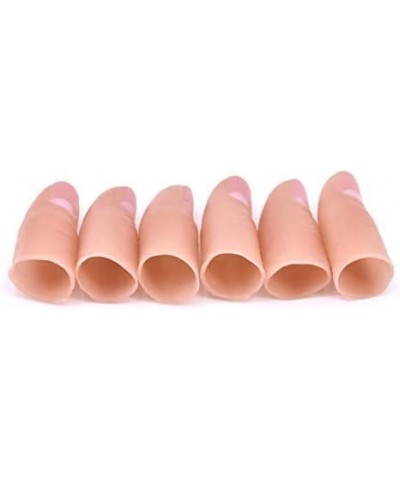 6 Pcs Thumbs Tip Magic Tricks Soft/Hard Fake Finger Thumb Tip for Vanishing Exchanging Appearing Magic Accessories Close up S...