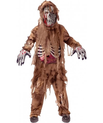 Swamp Deluxe Skeleton Living Dead Zombie Costume for Halloween Kids Monster Role-Playing $49.77 Kids' Costumes