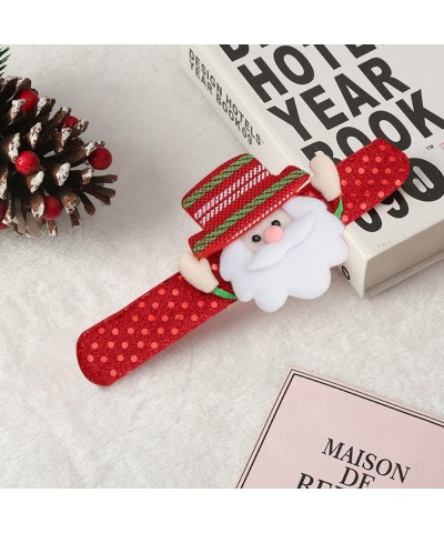 8 Pcs LED Christmas Slap Bracelets Christmas Slap Bracelets for Kids Christmas Snap Bracelet Party Favors Xmas Slap Bands Inc...