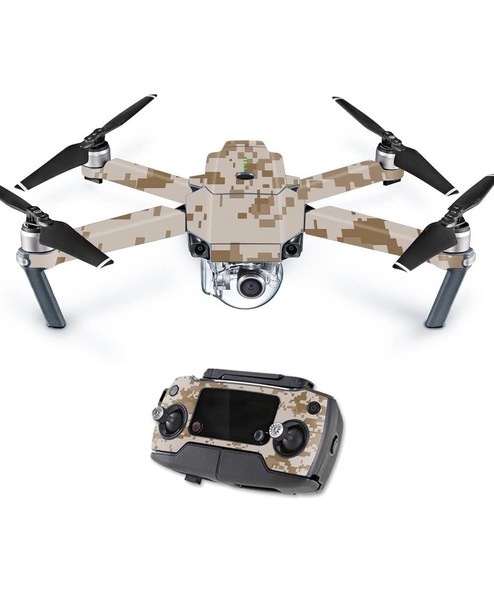 MightySkins Skin Compatible with DJI Mavic Pro Quadcopter Drone - Desert Camo | Protective Durable and Unique Vinyl Decal wra...