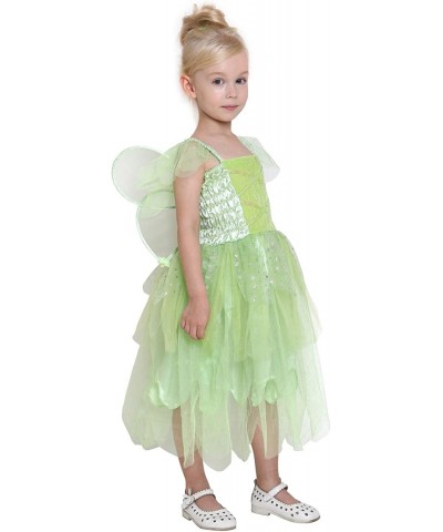 Girls Tinkerbell Fairy Tooth Fairy Costume Elf Wing Cosplay Dress $31.44 Kids' Costumes