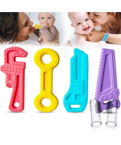 Baby Teething Toys for 0-12 Months Babies Silicone Freezer Baby Teethers for 0-6 Months BPA-Free Soothe Babies Sore Gums - Se...