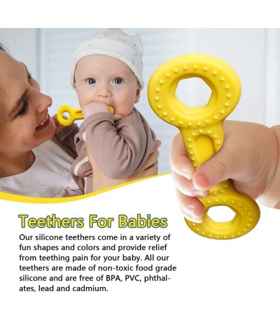 Baby Teething Toys for 0-12 Months Babies Silicone Freezer Baby Teethers for 0-6 Months BPA-Free Soothe Babies Sore Gums - Se...