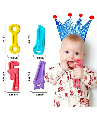 Baby Teething Toys for 0-12 Months Babies Silicone Freezer Baby Teethers for 0-6 Months BPA-Free Soothe Babies Sore Gums - Se...