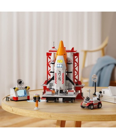 Space Shuttle Rocket Launch Center Building Kit Aerospace Rocket Ship Toys for 6 7 8 9 10 11 12 Year Old Boys Kids 8-In-1 Spa...