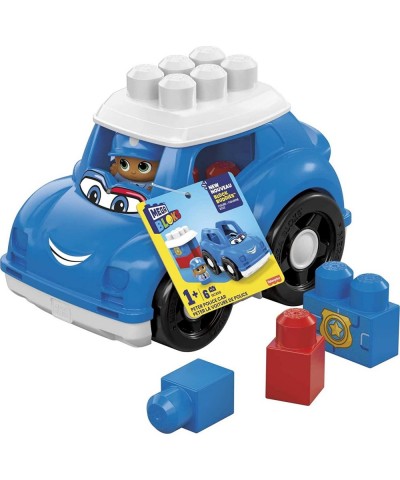 BLOKS Peter Police Car Building Set with 1 Police car 1 Block Buddies Police Officer and 4 Big Building Blocks Toy Gift Set f...