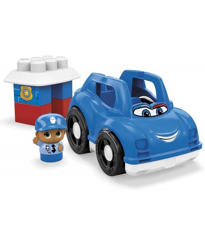 BLOKS Peter Police Car Building Set with 1 Police car 1 Block Buddies Police Officer and 4 Big Building Blocks Toy Gift Set f...