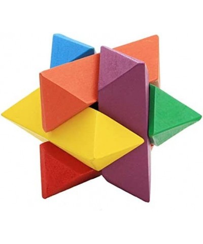 4 Pack Wooden 3D Puzzle Games Set Brain Teasers Game Wood Snake Cube Magic Cube Magic Ball Intellectual Removing Assembling G...