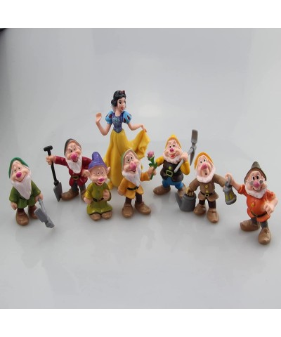 Mini Figurines Snow White Princess and8pcs The Seven Dwarfs Figures Cake Kid Birthday Gifts Cake topper Cake toppers decorati...