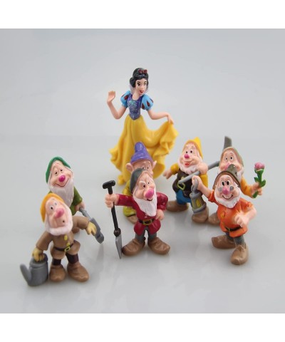 Mini Figurines Snow White Princess and8pcs The Seven Dwarfs Figures Cake Kid Birthday Gifts Cake topper Cake toppers decorati...