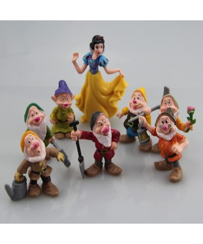 Mini Figurines Snow White Princess and8pcs The Seven Dwarfs Figures Cake Kid Birthday Gifts Cake topper Cake toppers decorati...