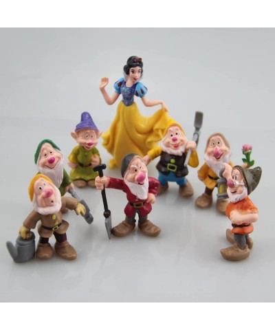 Mini Figurines Snow White Princess and8pcs The Seven Dwarfs Figures Cake Kid Birthday Gifts Cake topper Cake toppers decorati...