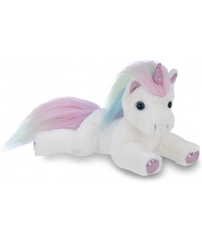 Bearington Lil' Rainbow Shimmers White Plush Stuffed Animal Unicorn Rainbow Mane 10 Inches $27.67 Stuffed Animals & Teddy Bears