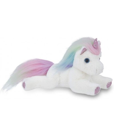 Bearington Lil' Rainbow Shimmers White Plush Stuffed Animal Unicorn Rainbow Mane 10 Inches $27.67 Stuffed Animals & Teddy Bears