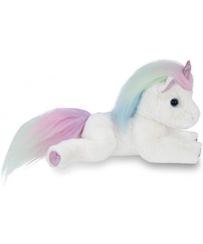 Bearington Lil' Rainbow Shimmers White Plush Stuffed Animal Unicorn Rainbow Mane 10 Inches $27.67 Stuffed Animals & Teddy Bears