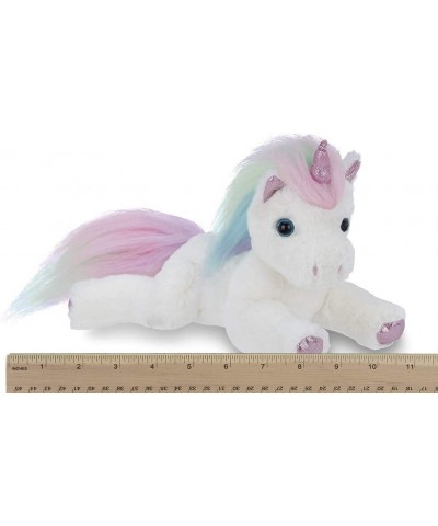 Bearington Lil' Rainbow Shimmers White Plush Stuffed Animal Unicorn Rainbow Mane 10 Inches $27.67 Stuffed Animals & Teddy Bears