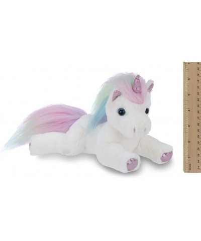 Bearington Lil' Rainbow Shimmers White Plush Stuffed Animal Unicorn Rainbow Mane 10 Inches $27.67 Stuffed Animals & Teddy Bears