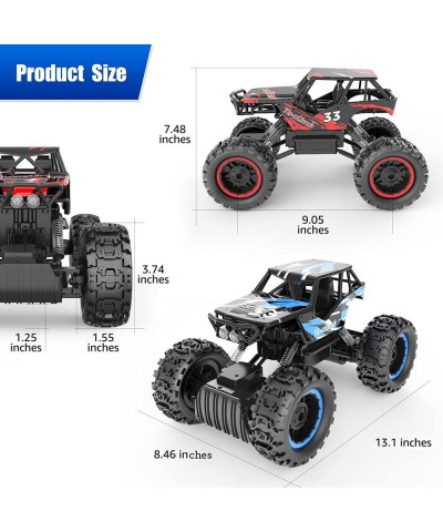 Monster Trucks 4WD Dual Motors 1/12 RC Cars for Boys Remote Control Car with Headlights Rechargeable Battery All Terrain Off ...