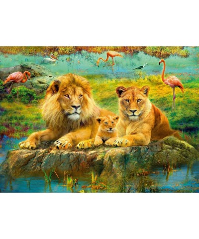 Lions in The Savannah 500 Piece Jigsaw Puzzle for Adults - 16584 - Every Piece is Unique Softclick Technology Means Pieces Fi...