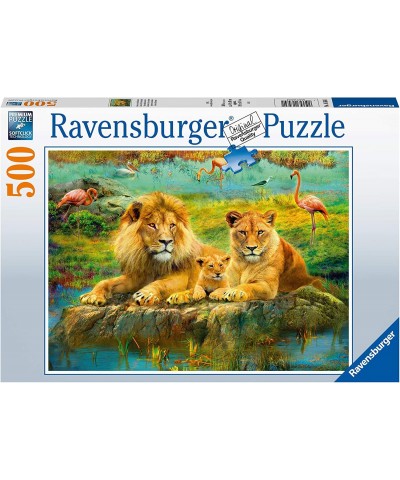 Lions in The Savannah 500 Piece Jigsaw Puzzle for Adults - 16584 - Every Piece is Unique Softclick Technology Means Pieces Fi...