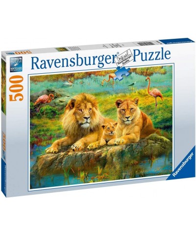 Lions in The Savannah 500 Piece Jigsaw Puzzle for Adults - 16584 - Every Piece is Unique Softclick Technology Means Pieces Fi...