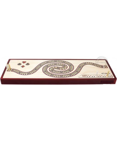 Artfornia Series - Wooden Cribbage Board Wrist Watch Shape Continuous 2 Tracks with pegs Storage Drawer $72.11 Board Games