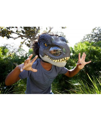 Jurassic World Dominion Dinosaur Mask Tyrannosaurus Rex Chomp N Roar with Motion and Sounds T Rex Costume for Kids Role-Play ...