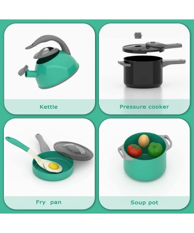 Kitchen Toys Cookware Playset for Kids Kids Kitchen Playset with Play Pots Pans Utensils Cookware Toys Play Food Set Kitchen ...