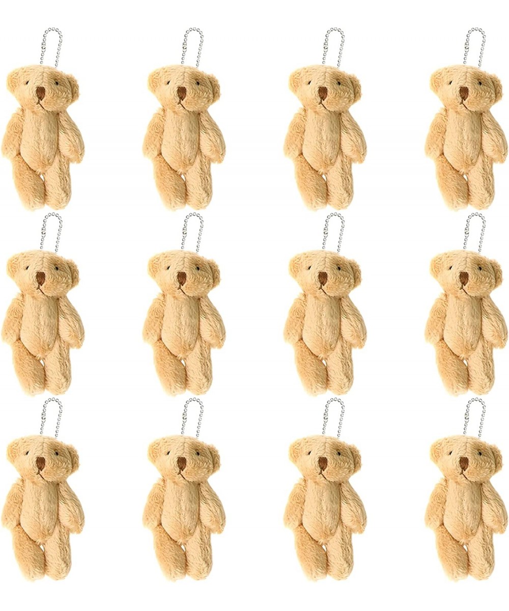 12Pcs Stuffed Plush Mini Teddy Bears 6cm Joint Stuffed Small Teddy Bears Tiny Bear Stuffed Animal Bulk for Cake Decorations P...