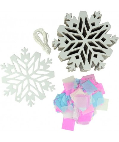 24 Pack DIY Suncatcher Paper Crafts (Snowflake) $46.70 Craft Kits