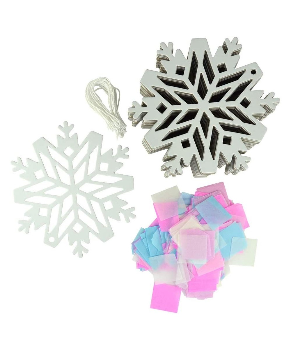 24 Pack DIY Suncatcher Paper Crafts (Snowflake) $46.70 Craft Kits