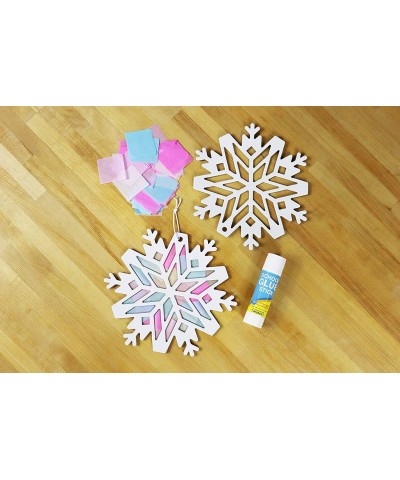 24 Pack DIY Suncatcher Paper Crafts (Snowflake) $46.70 Craft Kits