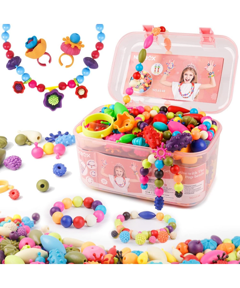 Girls Crafts Pop Beads Toys for Toddlers - Snap Beads Making Kit for Little Kids Age 3 4 5 6 Year Old Ideas Birthday and Chri...