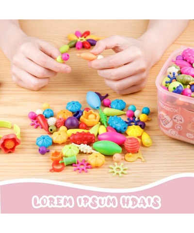 Girls Crafts Pop Beads Toys for Toddlers - Snap Beads Making Kit for Little Kids Age 3 4 5 6 Year Old Ideas Birthday and Chri...