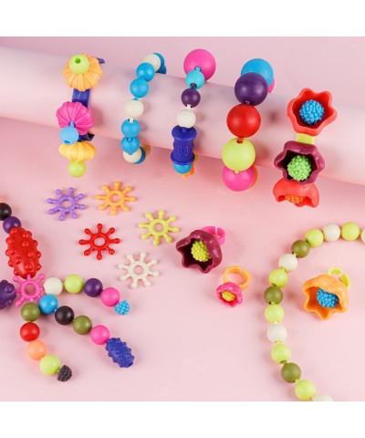 Girls Crafts Pop Beads Toys for Toddlers - Snap Beads Making Kit for Little Kids Age 3 4 5 6 Year Old Ideas Birthday and Chri...