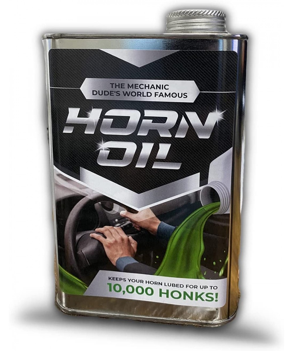 Horn Oil Gag Gift - Empty 32oz Steel Tin - Funny Car Prank - Pranks and Gags for Adults - Have Your Friends or Family Checkin...