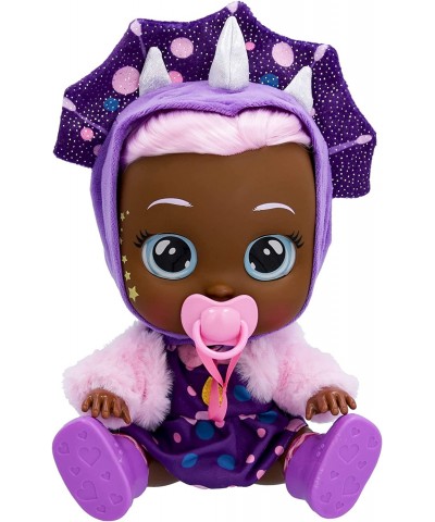 Dressy Fantasy Phoebe - 12" Baby Doll |Polka Dot Purple Dress with Pink Fuzzy Jacket and Dino Themed Hoodie $31.70 Dolls