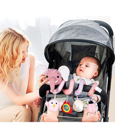 Baby Stroller Toy Toddlers Bed Around Wrap Stuffed Toy Crib Stroller Bar Spiral Elephant Hanging Music Rattle Sound Toy $53.5...